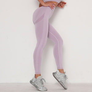 Lilac Booty Scrunch Contour Leggings - Lirio Fitness
