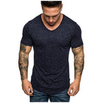 Load image into Gallery viewer, Slim Fit Wide V-Neck Muscle Tee

