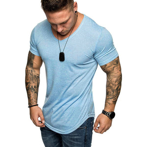 Slim Fit Wide V-Neck Muscle Tee