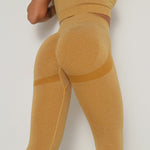 Load image into Gallery viewer, Tuscany Yellow Booty Scrunch Contour Leggings - Lirio Fitness
