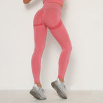 Load image into Gallery viewer, Strawberry Pink Booty Scrunch Contour Leggings - Lirio Fitness

