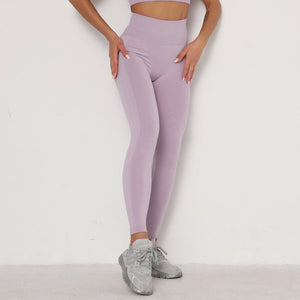 Lilac Booty Scrunch Contour Leggings - Lirio Fitness