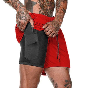 Dual Layer Shorts - Red