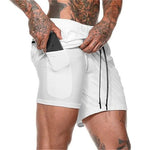 Load image into Gallery viewer, Dual Layer Shorts - White
